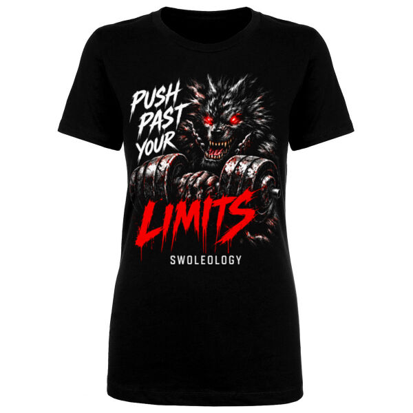 PUSH PAST YOUR LIMITS - WOMEN'S FITTED T-SHIRT Thumbnail
