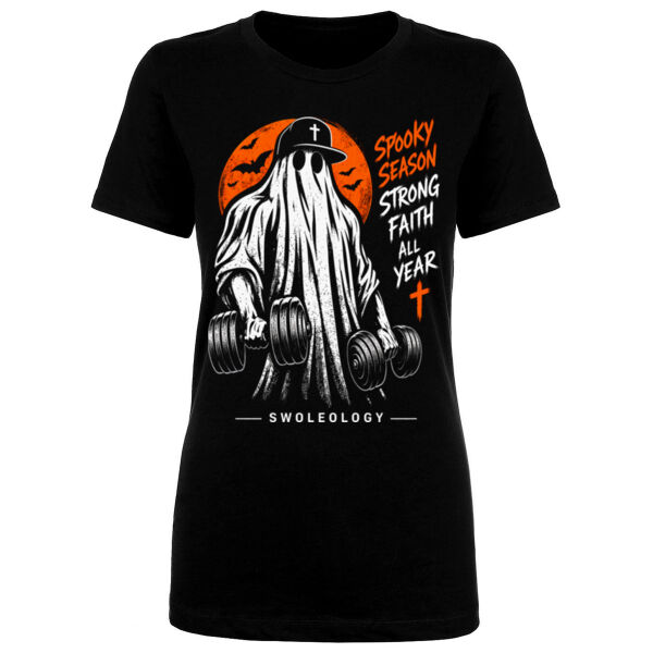STRONG FAITH ALL YEAR - WOMEN'S FITTED T-SHIRT Thumbnail