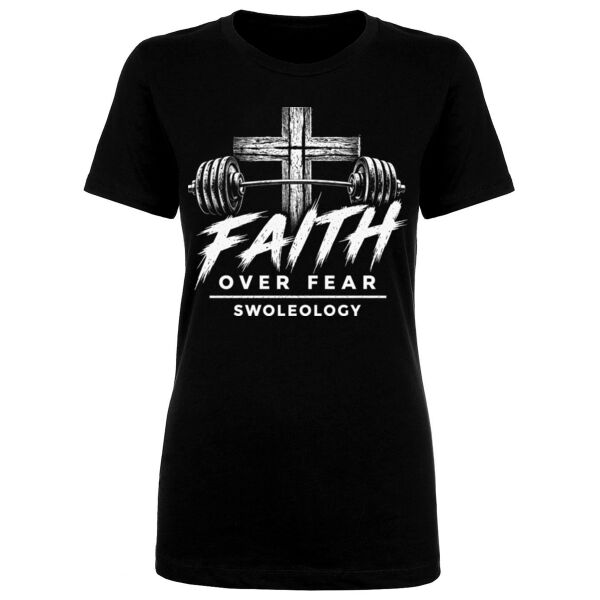 FAITH OVER FEAR - WOMEN'S FITTED T-SHIRT Thumbnail