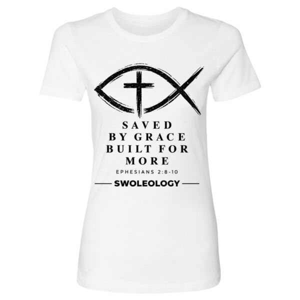 SAVED BY GRACE - WOMEN'S FITTED T-SHIRT Thumbnail